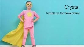  Presentation with bright ideas - Slides consisting of yellow pink and turquoise color background and a arctic colored foreground