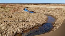  Presentation with iceland - Cool new theme with little-creek-in-the-countryside backdrop and a coral colored foreground