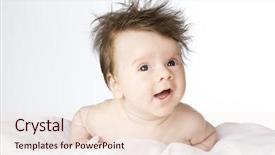  Presentation with angel baby - Slide deck consisting of little cute baby boy background and a  colored foreground