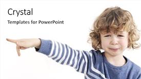  Presentation with crying - PPT theme enhanced with little cute boy crying background and a  colored foreground