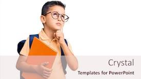  Presentation with toothpaste little kid boy brushing - Slides having little-cute-boy-kid-wearing background and a lemonade colored foreground