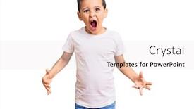  Presentation with tshirt - Slide deck consisting of little-cute-boy-kid-wearing background and a white colored foreground