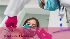  Presentation with injection - PPT theme enhanced with little-cute-child-with-mask background and a red colored foreground