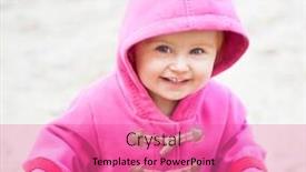  Presentation with playground - PPT layouts with little-cute-girl-playing background and a coral colored foreground