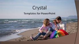  Presentation with making soap - Slides with little daughter having fun making background and a light blue colored foreground