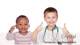  Presentation with saying - Presentation consisting of little-doctor-saying-ok background and a lemonade colored foreground