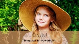  Presentation with kids fashion - PPT layouts featuring little elegant girl resting in a beautiful summer park happy childhood kids fashion holidays background and a yellow colored foreground