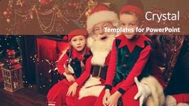  Presentation with elves - Amazing theme having little-elves-are-sitting backdrop and a red colored foreground