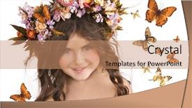  Presentation with fairy - Audience pleasing slides consisting of little fairy backdrop and a coral colored foreground