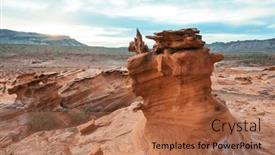  Presentation with nevada - PPT theme featuring little-finland-near-mesquite-nevada background and a  colored foreground