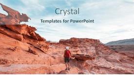  Presentation with nevada - PPT theme consisting of little-finland-near-mesquite-nevada background and a sky blue colored foreground