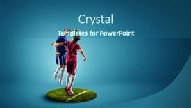  Presentation with champion - Beautiful slides featuring little-future-champion-mixed-media backdrop and a ocean colored foreground