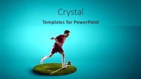  Presentation with champion - Beautiful theme featuring children sport - little future champion mixed media backdrop and a teal colored foreground