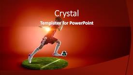  Presentation with champion - Audience pleasing slide deck consisting of little-future-champion-mixed-media backdrop and a crimson colored foreground