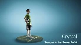  Presentation with champion - Slides featuring little-future-champion-mixed-media background and a ocean colored foreground