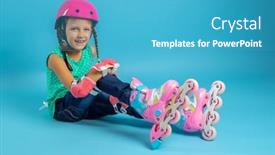  Presentation with clothing - Amazing slide set having little-girl-child-in-protective backdrop and a teal colored foreground