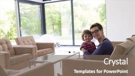  Presentation with group of three young girl - Cool new slide deck with little girl enjoying their free backdrop and a violet colored foreground