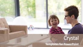  Presentation with cute - Colorful slides enhanced with little girl enjoying their free backdrop and a coral colored foreground