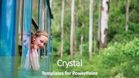  Presentation with sri lanka dunhinda falls - Colorful theme enhanced with little girl enjoying train ride backdrop and a seafoam green colored foreground