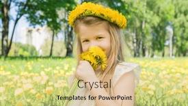  Presentation with smell - Presentation consisting of little-girl-enjoys-the-smell background and a lemonade colored foreground