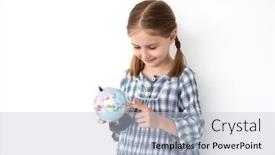  Presentation with girl model - Beautiful slides featuring little-girl-exploring-model backdrop and a lemonade colored foreground