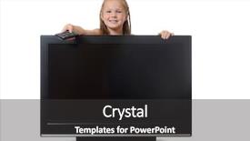  Presentation with lsd - Presentation design with little girl hides for lsd background and a dark gray colored foreground