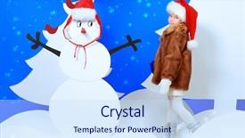  Presentation with fairy night - Amazing PPT layouts having little girl in a cartoon backdrop and a sky blue colored foreground