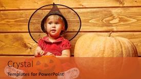  Presentation with kids fashion - Audience pleasing theme consisting of little-girl-in-a-smart backdrop and a red colored foreground