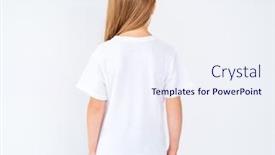  Presentation with brand - Theme enhanced with beautybrand - little girl in brand new background and a sky blue colored foreground