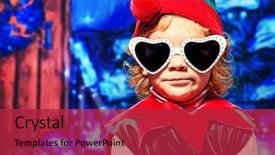  Presentation with elf - Amazing slide deck having little girl in christmas elf backdrop and a red colored foreground