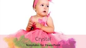  Presentation with fairy - Cool new slides with kids clothing - little girl in fairy costulittle backdrop and a coral colored foreground