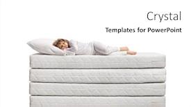  Presentation with chritmas pajamas - Slides enhanced with little-girl-in-pajamas-sleeping background and a white colored foreground