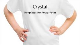  Presentation with floral border over white - Presentation theme with little girl in white t background and a  colored foreground