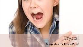  Presentation with blank - Audience pleasing PPT theme consisting of little-girl-is-looking-out backdrop and a lemonade colored foreground