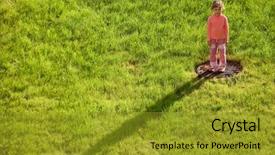  Presentation with drain - Slides with drain hatch in grass field background and a gold colored foreground