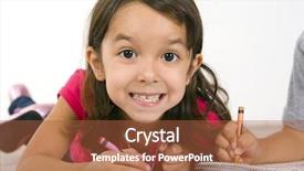  Presentation with carpet - Slide deck consisting of children paper crafts children art - little girl laying background and a red colored foreground