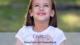  Presentation with dream sky - Cool new slides with little-girl-looking-up backdrop and a sky blue colored foreground