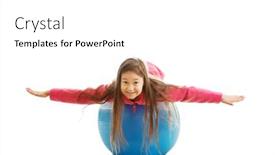  Presentation with pickle ball - Cool new theme with little-girl-lying backdrop and a white colored foreground