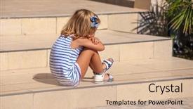  Presentation with steps success investment - Amazing PPT layouts having little girl on the step backdrop and a soft green colored foreground