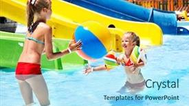  Presentation with water - Colorful slide set enhanced with square vivid blue business crystal crumpled paper presentation abstract background backdrop backdrop and a navy blue colored foreground