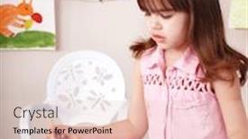  Presentation with preschool - Cool new presentation with little-girl-paint-picture backdrop and a lemonade colored foreground