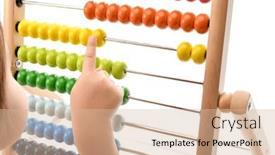  Presentation with hipster girl playing tetris game - Slide deck consisting of little-girl-playing-with-abacus background and a lemonade colored foreground