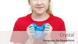  Presentation with stretching - Slide deck having little-girl-playing-with-slime background and a white colored foreground