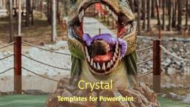  Presentation with swing - Presentation theme having little-girl-playing background and a tawny brown colored foreground