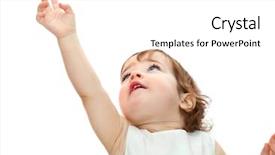  Presentation with neonatal nurse baby hand mother - Beautiful presentation theme featuring little girl pulling hand up backdrop and a white colored foreground