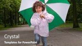  Presentation with water park - Presentation with little-girl-running background and a gray colored foreground