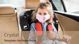  Presentation with spread - Cool new slides with little-girl-sitting backdrop and a coral colored foreground