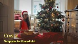  Presentation with christmas girl - 