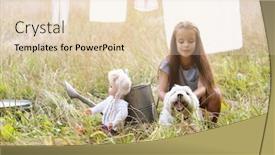  Presentation with outdoor games - Audience pleasing PPT layouts consisting of little girl wash retro doll clothes and playing with her funny puppy summer nature outdoor washing children's games kid's leisure pet play with dog vintage style backdrop and a lemonade colored foreground