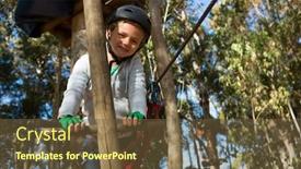  Presentation with wooden - Amazing presentation theme having little-girl-wearing-helmet-lining backdrop and a tawny brown colored foreground